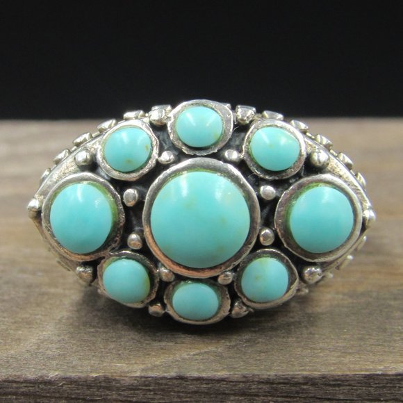 Jewelry - Size 5.75 Sterling Silver Multiple Faux Stone Ring